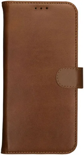 Rosso Deluxe Samsung Galaxy A16 Hoesje Echt Leer Book Case Bruin afbeelding 11