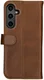 Rosso Deluxe Samsung Galaxy A16 Hoesje Echt Leer Book Case Bruin afbeelding 2