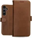 Rosso Deluxe Samsung Galaxy A16 Hoesje Echt Leer Book Case Bruin afbeelding 8