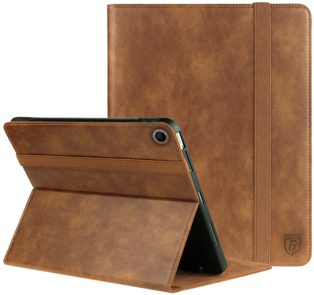 Rosso Element Lenovo Tab Plus Hoes Book Case Bruin afbeelding 1
