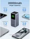 UGREEN Nexode 130W Fast Charge Powerbank met Display 20.000 mAh Grijs afbeelding 4