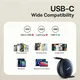 Baseus Nomos Oprolbare USB-C naar USB-C Kabel 100W PD 1.5M Zwart afbeelding 8
