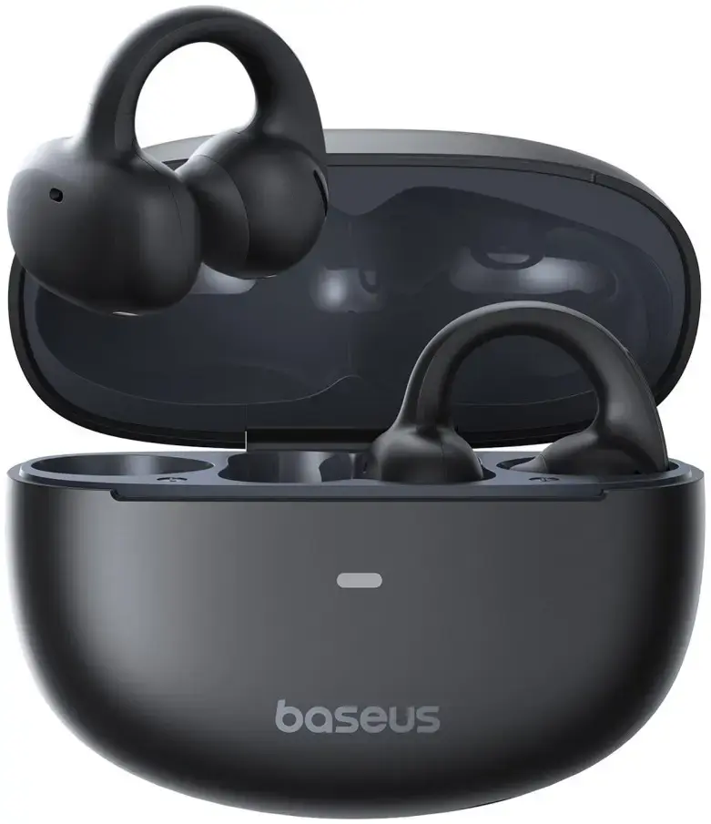 Baseus Bowie MC1 Open-Ear Draadloze Oortjes Bluetooth 5.4 Zwart afbeelding 1