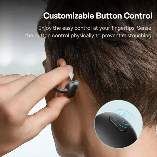 Baseus Bowie MC1 Open-Ear Draadloze Oortjes Bluetooth 5.4 Zwart afbeelding 7