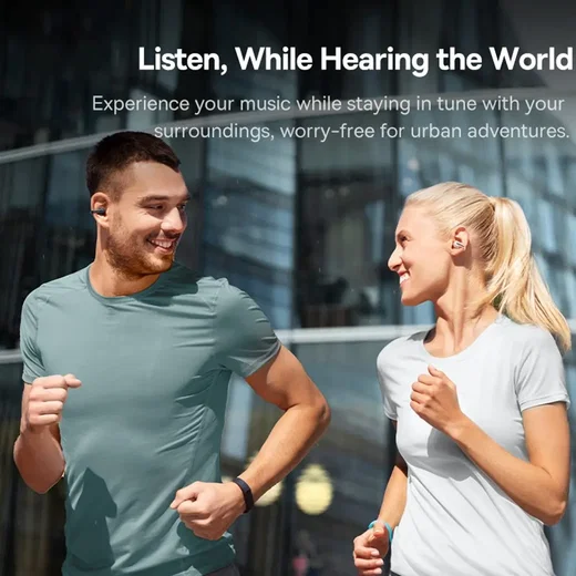 Baseus Bowie MC1 Open-Ear Draadloze Oortjes Bluetooth 5.4 Zwart afbeelding 8