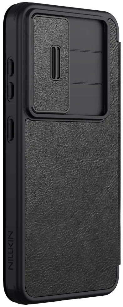 Nillkin Qin Pro Samsung Galaxy S25 Plus Hoesje Book Case met Camera Slider Zwart afbeelding 7