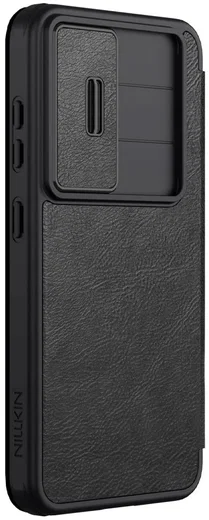 Nillkin Qin Pro Samsung Galaxy S25 Plus Hoesje Book Case met Camera Slider Zwart afbeelding 7
