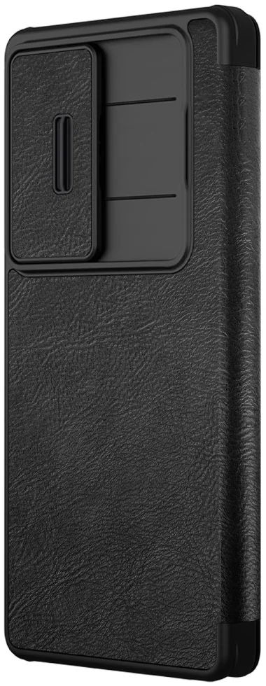 Nillkin Qin Pro Samsung Galaxy S25 Ultra Hoesje Book Case Camera Slider Zwart afbeelding 3