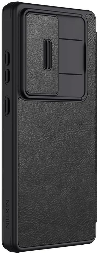 Nillkin Qin Pro Samsung Galaxy S25 Ultra Hoesje Book Case Camera Slider Zwart afbeelding 7