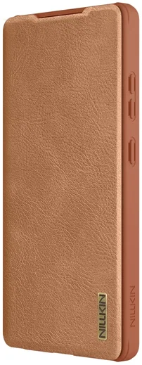 Nillkin Qin Pro Samsung Galaxy S25 Ultra Hoesje Book Case Camera Slider Bruin afbeelding 13