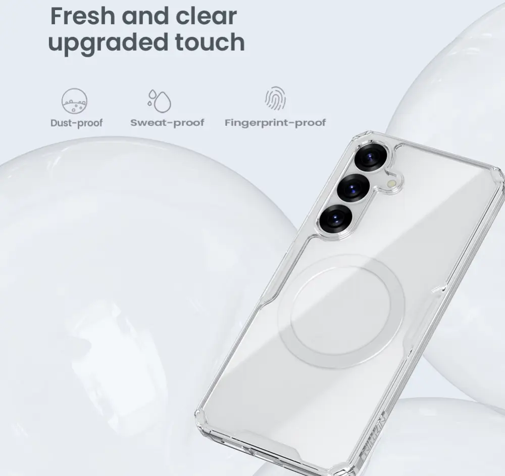Nillkin Nature Pro Samsung Galaxy S25 Hoesje MagSafe / Qi2 Back Cover Wit afbeelding 8