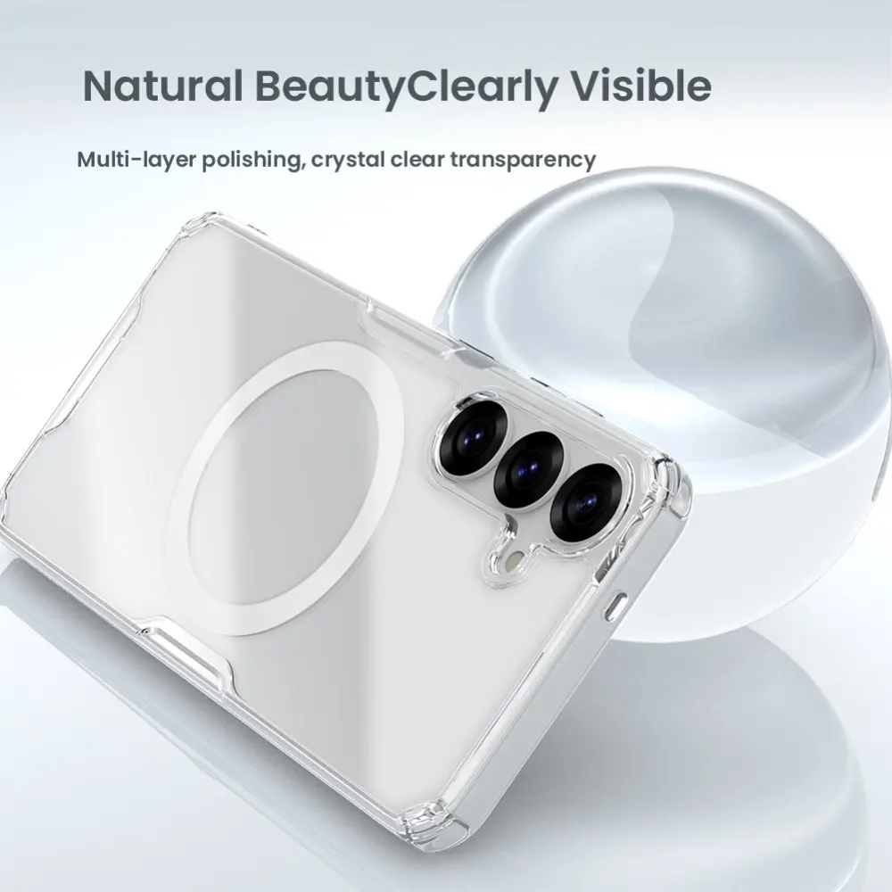 Nillkin Nature Pro Samsung Galaxy S25 Plus Hoesje MagSafe / Qi2 Back Cover Wit afbeelding 4