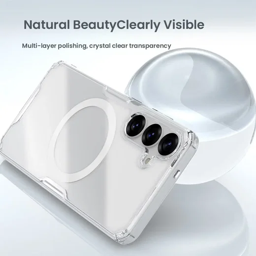 Nillkin Nature Pro Samsung Galaxy S25 Plus Hoesje MagSafe / Qi2 Back Cover Wit afbeelding 4