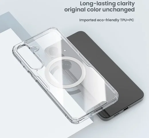 Nillkin Nature Pro Samsung Galaxy S25 Plus Hoesje MagSafe / Qi2 Back Cover Wit afbeelding 5