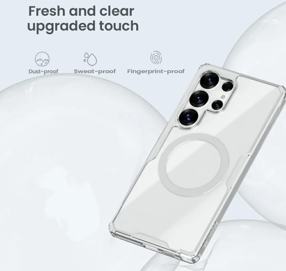 Nillkin Nature Pro Samsung Galaxy S25 Ultra Hoesje MagSafe / Qi2 Back Cover Wit afbeelding 3
