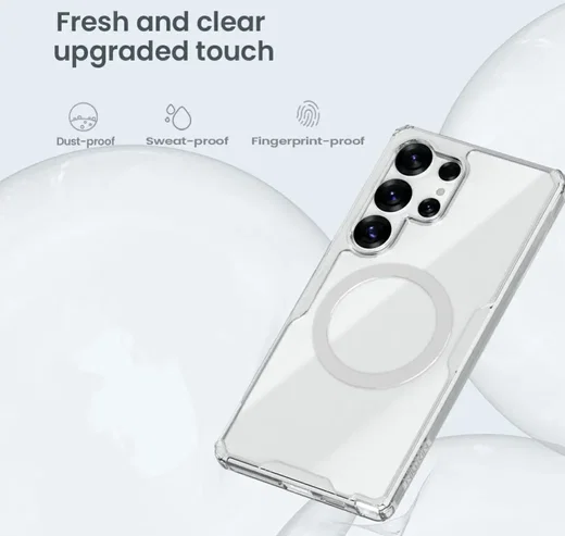 Nillkin Nature Pro Samsung Galaxy S25 Ultra Hoesje MagSafe / Qi2 Back Cover Wit afbeelding 3