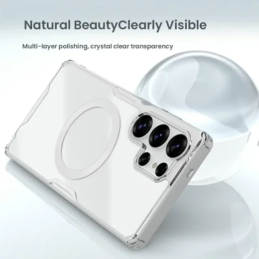 Nillkin Nature Pro Samsung Galaxy S25 Ultra Hoesje MagSafe / Qi2 Back Cover Wit afbeelding 5