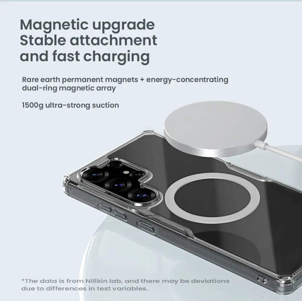Nillkin Nature Pro Samsung Galaxy S25 Ultra Hoesje MagSafe / Qi2 Back Cover Wit afbeelding 7
