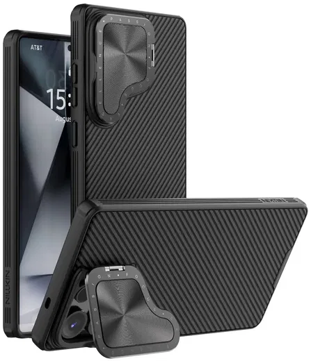 Nillkin CamShield Prop Samsung Galaxy S25 Ultra Hoesje MagSafe / Qi2 Zwart afbeelding 1