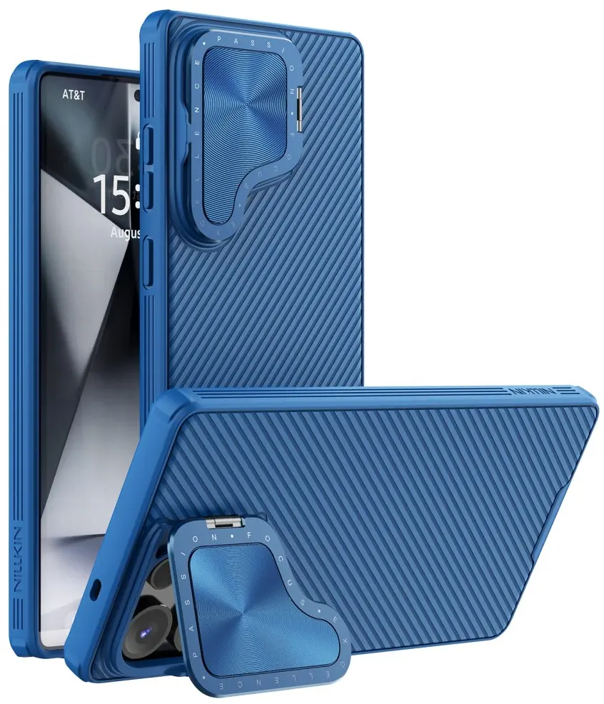 Nillkin CamShield Prop Samsung Galaxy S25 Ultra Hoesje MagSafe / Qi2 Blauw afbeelding 1