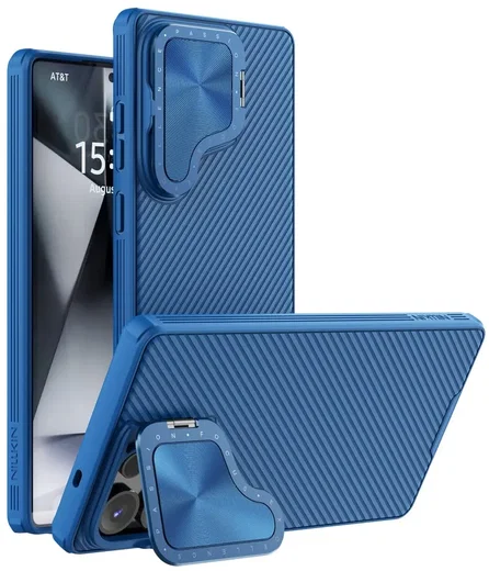 Nillkin CamShield Prop Samsung Galaxy S25 Ultra Hoesje MagSafe / Qi2 Blauw afbeelding 1