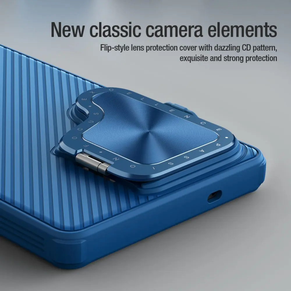 Nillkin CamShield Prop Samsung Galaxy S25 Ultra Hoesje MagSafe / Qi2 Blauw afbeelding 8