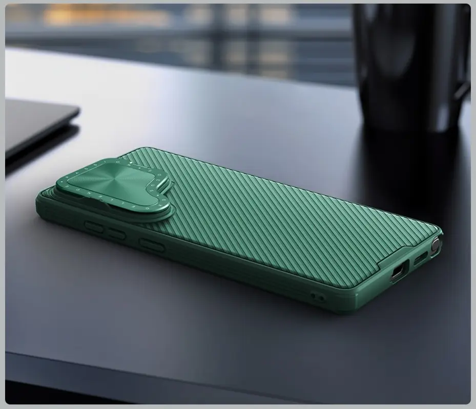 Nillkin CamShield Prop Samsung Galaxy S25 Ultra Hoesje MagSafe / Qi2 Groen afbeelding 4