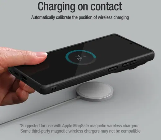 Nillkin CamShield Prop Samsung Galaxy S25 Ultra Hoesje MagSafe / Qi2 Groen afbeelding 9