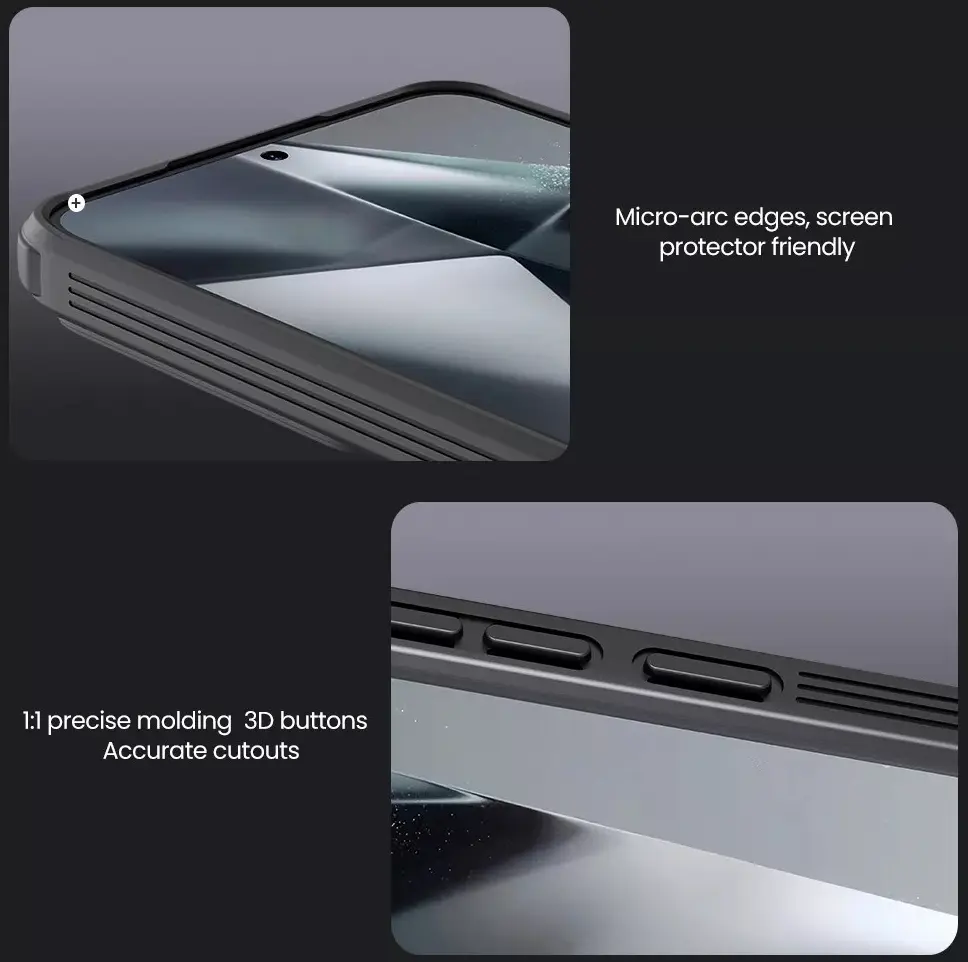 Nillkin CamShield Samsung Galaxy S25 Hoesje met Camera Slider Back Cover Zwart afbeelding 8