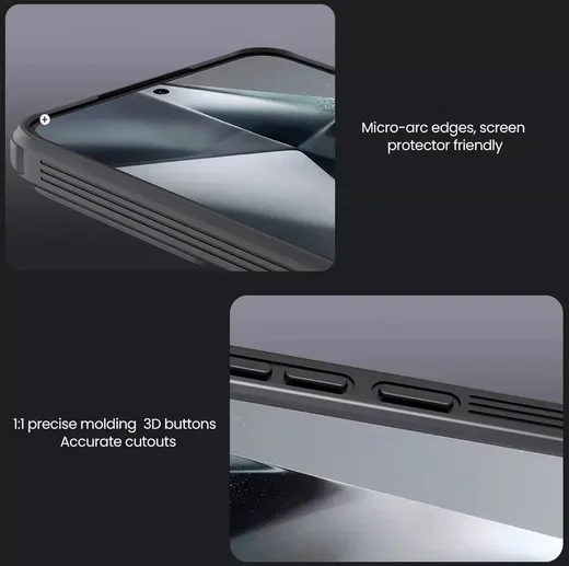 Nillkin CamShield Samsung Galaxy S25 Hoesje met Camera Slider Back Cover Zwart afbeelding 8