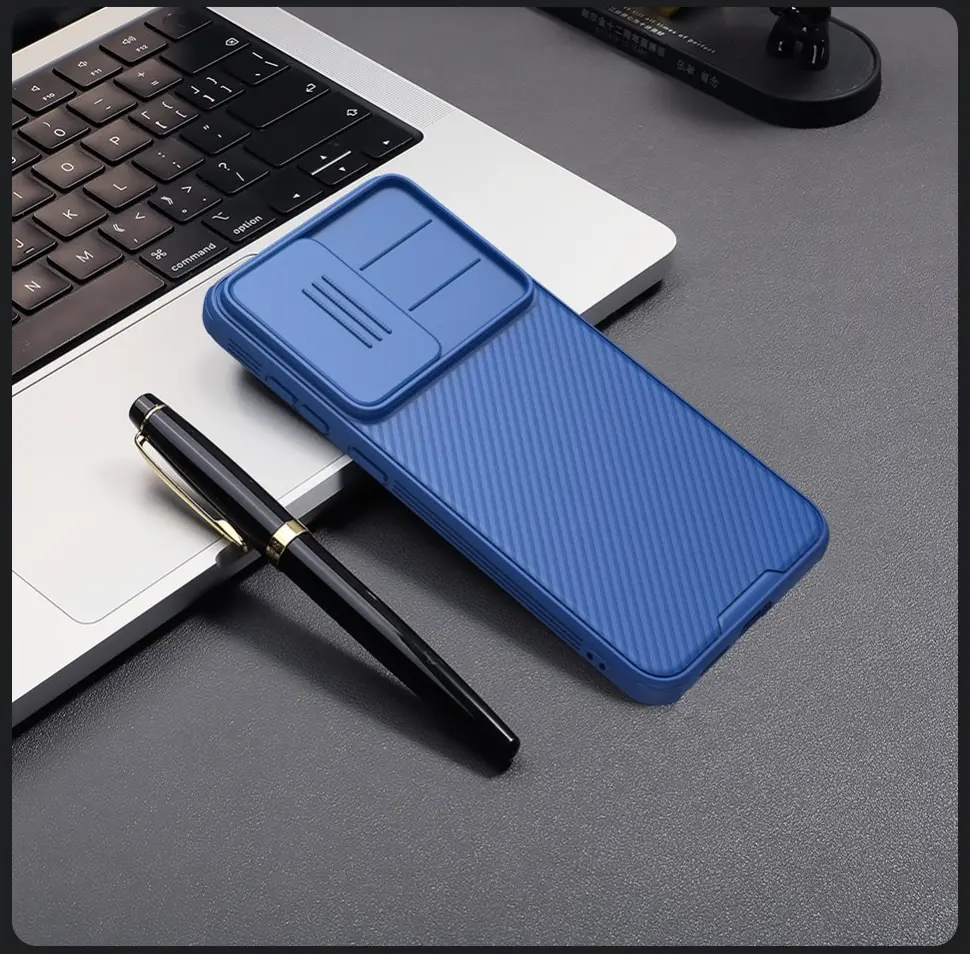 Nillkin CamShield Samsung Galaxy S25 Hoesje met Camera Slider Back Cover Blauw afbeelding 5