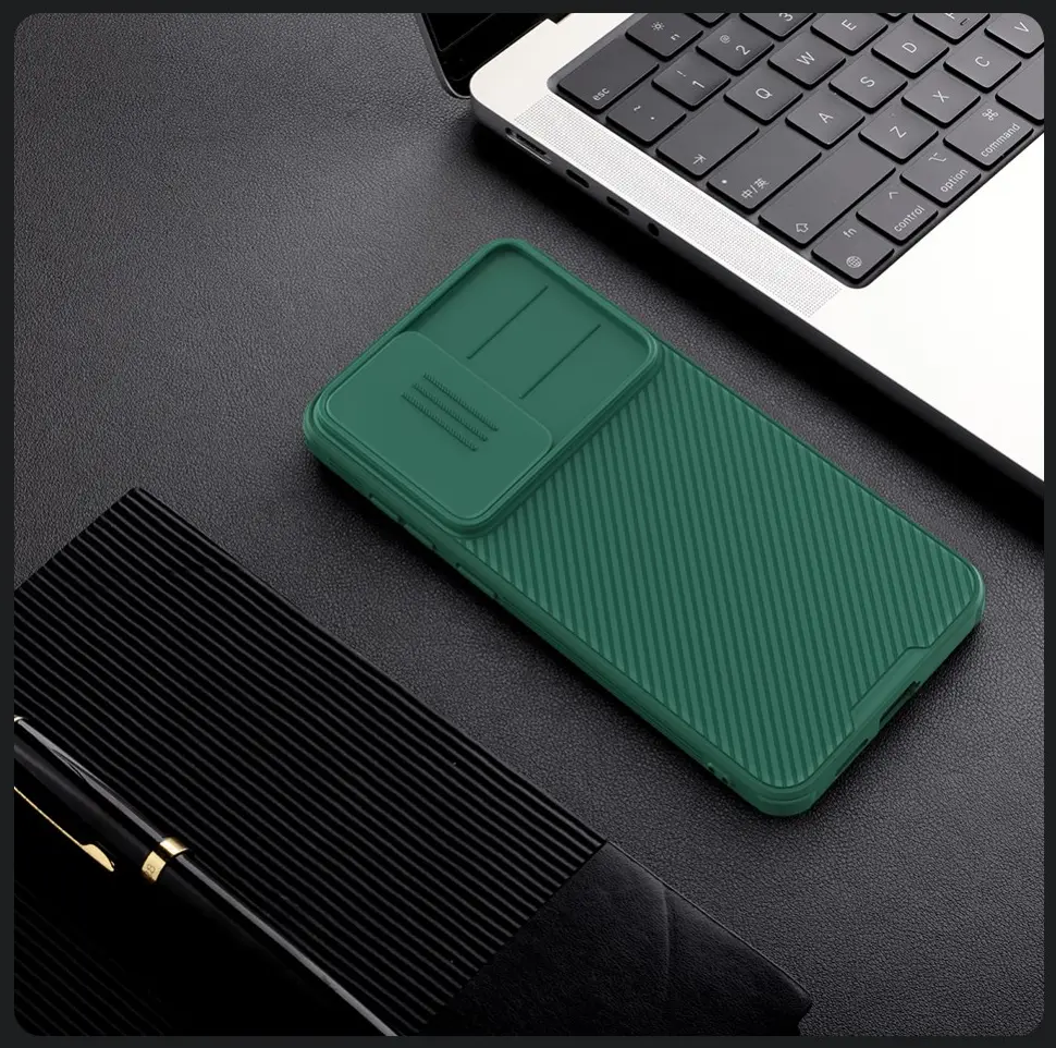 Nillkin CamShield Samsung Galaxy S25 Hoesje met Camera Slider Back Cover Groen afbeelding 5