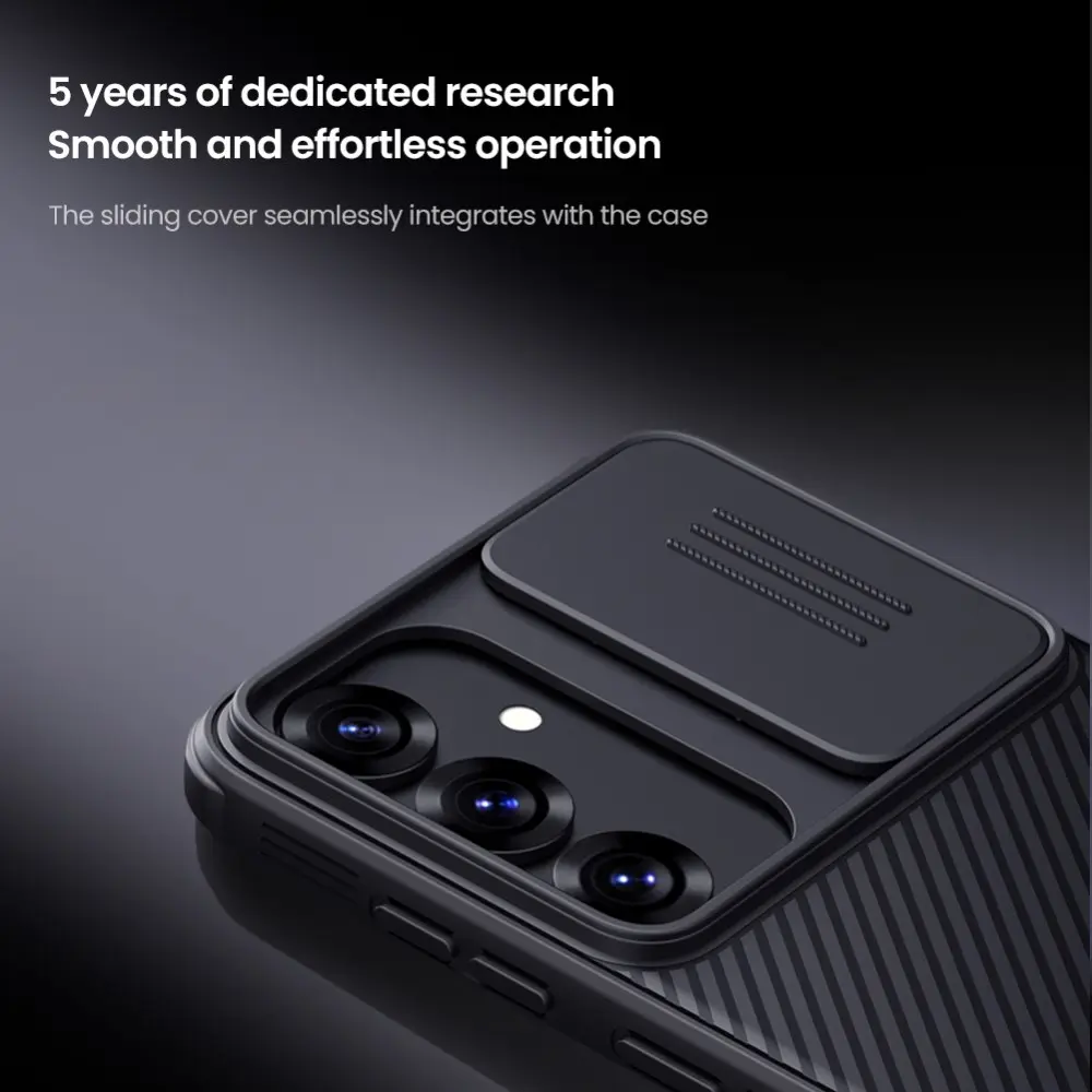 Nillkin CamShield Samsung Galaxy S25 Plus Hoesje Camera Slider Back Cover Zwart afbeelding 6