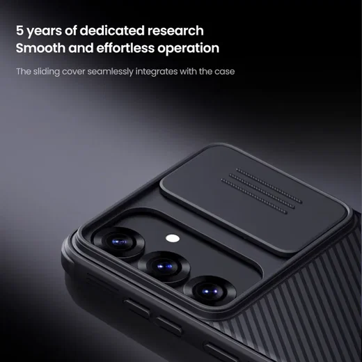 Nillkin CamShield Samsung Galaxy S25 Plus Hoesje Camera Slider Back Cover Zwart afbeelding 6