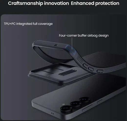 Nillkin CamShield Samsung Galaxy S25 Plus Hoesje Camera Slider Back Cover Zwart afbeelding 7
