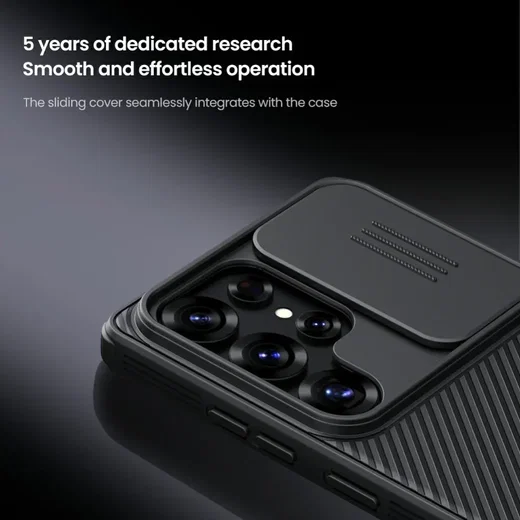 Nillkin CamShield Samsung Galaxy S25 Ultra Hoesje Camera Slider Back Cover Zwart afbeelding 6