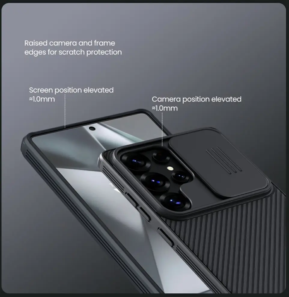 Nillkin CamShield Samsung Galaxy S25 Ultra Hoesje Camera Slider Back Cover Blauw afbeelding 11