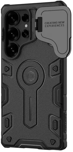 Nillkin CamShield Armor Prop Samsung Galaxy S25 Ultra Hoesje MagSafe / Qi2 Zwart afbeelding 3