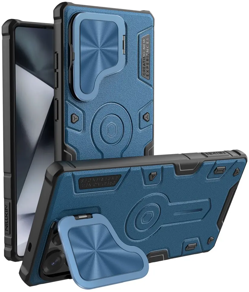 Nillkin CamShield Armor Prop Samsung Galaxy S25 Ultra Hoesje MagSafe / Qi2 Blauw afbeelding 1