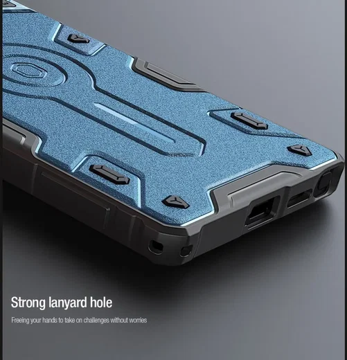 Nillkin CamShield Armor Prop Samsung Galaxy S25 Ultra Hoesje MagSafe / Qi2 Blauw afbeelding 15