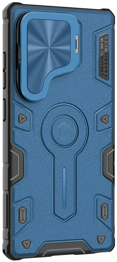 Nillkin CamShield Armor Prop Samsung Galaxy S25 Ultra Hoesje MagSafe / Qi2 Blauw afbeelding 17