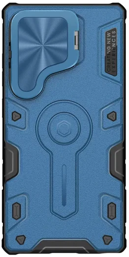 Nillkin CamShield Armor Prop Samsung Galaxy S25 Ultra Hoesje MagSafe / Qi2 Blauw afbeelding 2