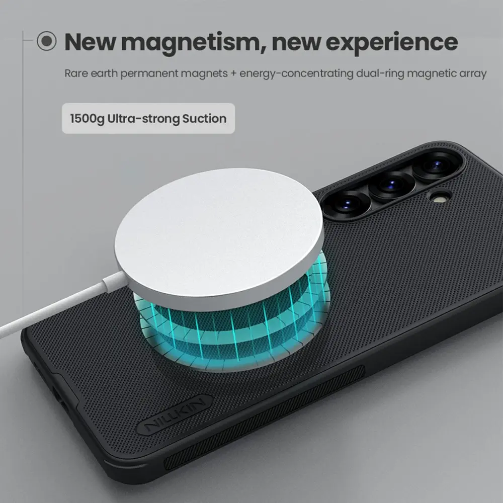 Nillkin Frosted Shield Samsung Galaxy S25 Hoesje MagSafe Back Cover Zwart afbeelding 10