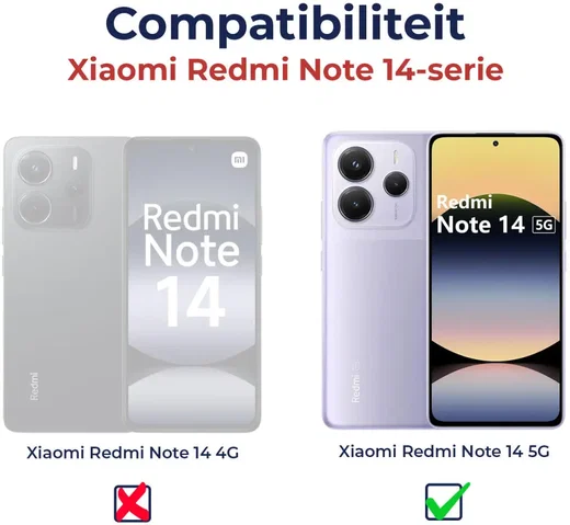 Dux Ducis Aimo Xiaomi Redmi Note 14 5G Hoesje Back Cover Zwart afbeelding 3