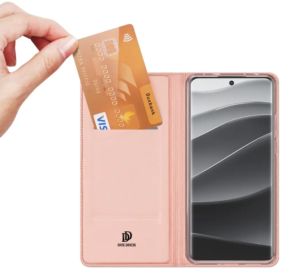 Dux Ducis Skin Pro Xiaomi Poco X7 / Redmi Note 14 Pro 5G Hoesje Book Case Roze afbeelding 2
