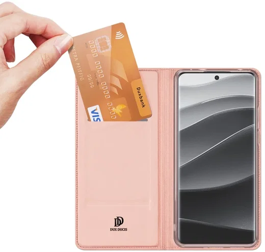 Dux Ducis Skin Pro Xiaomi Redmi Note 14 Pro Plus Hoesje Book Case Roze afbeelding 2