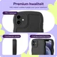 HappyCase Wavy Apple iPhone 12 Hoesje TPU Back Cover Zwart afbeelding 3