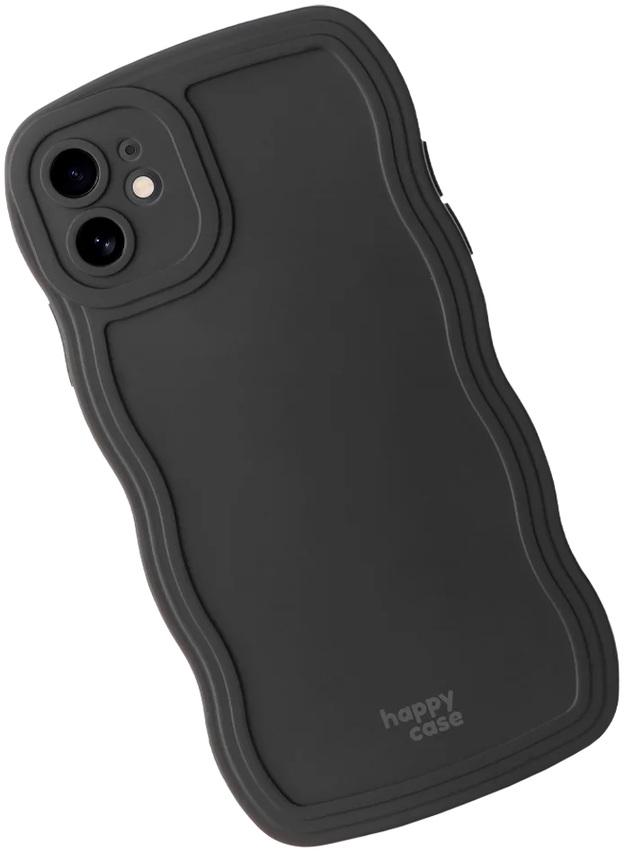 HappyCase Wavy Apple iPhone 12 Hoesje TPU Back Cover Zwart afbeelding 12
