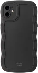 HappyCase Wavy Apple iPhone 11 Hoesje TPU Back Cover Zwart afbeelding
