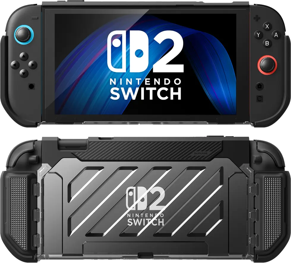 SUPCASE UB Pro Nintendo Switch 2 Hoesje Schokbestendig - Afneembare Joycon Zwart afbeelding 3
